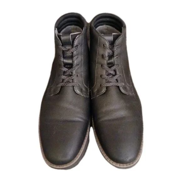 Dr. Scholl's Shoes Mens Syndicate Black Flat Ankle Boots Size 8 Man-Made - Picture 4 of 11